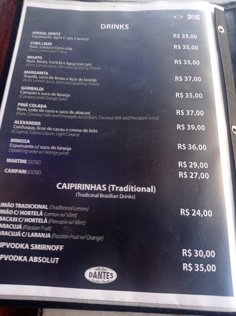 Dantes Café e bar Menu - Image 6